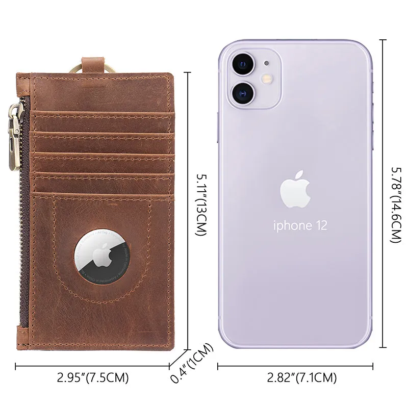 Full Grain Leather Long Wallet Leather Card Holder Wallet Vintage Leather Wallet For Mens