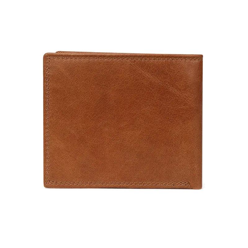 Full Grain Leather Wallet Leather Short Bifold Wallet Handmade Mens Leather Wallet