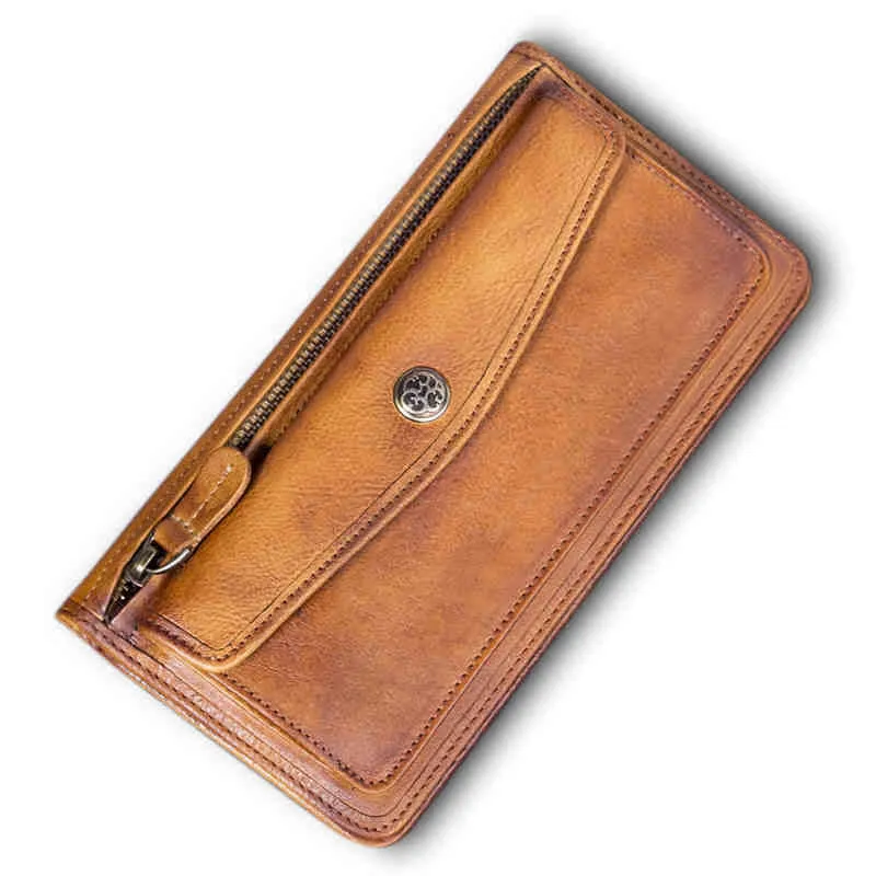 Full Grain Leather Wallet, Vintage Women Wallet, Card Holder, Wallethub Long Wallet