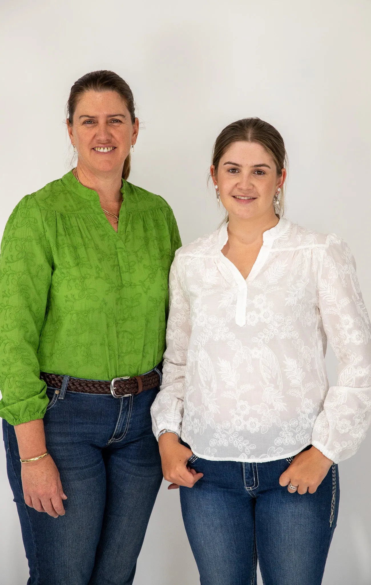 Gabby - Long Sleeve Cotton Blouse