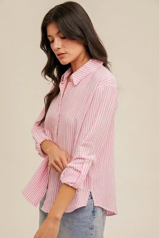 Gauze Button Down