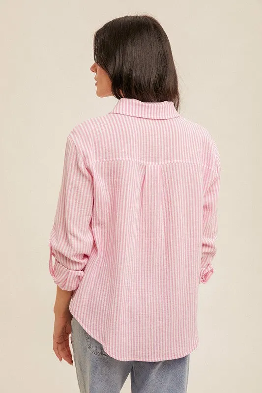 Gauze Button Down