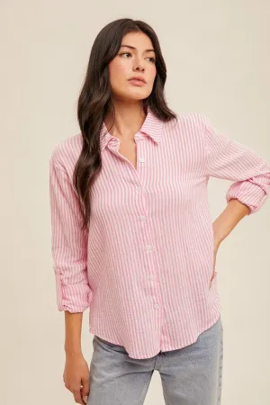 Gauze Button Down