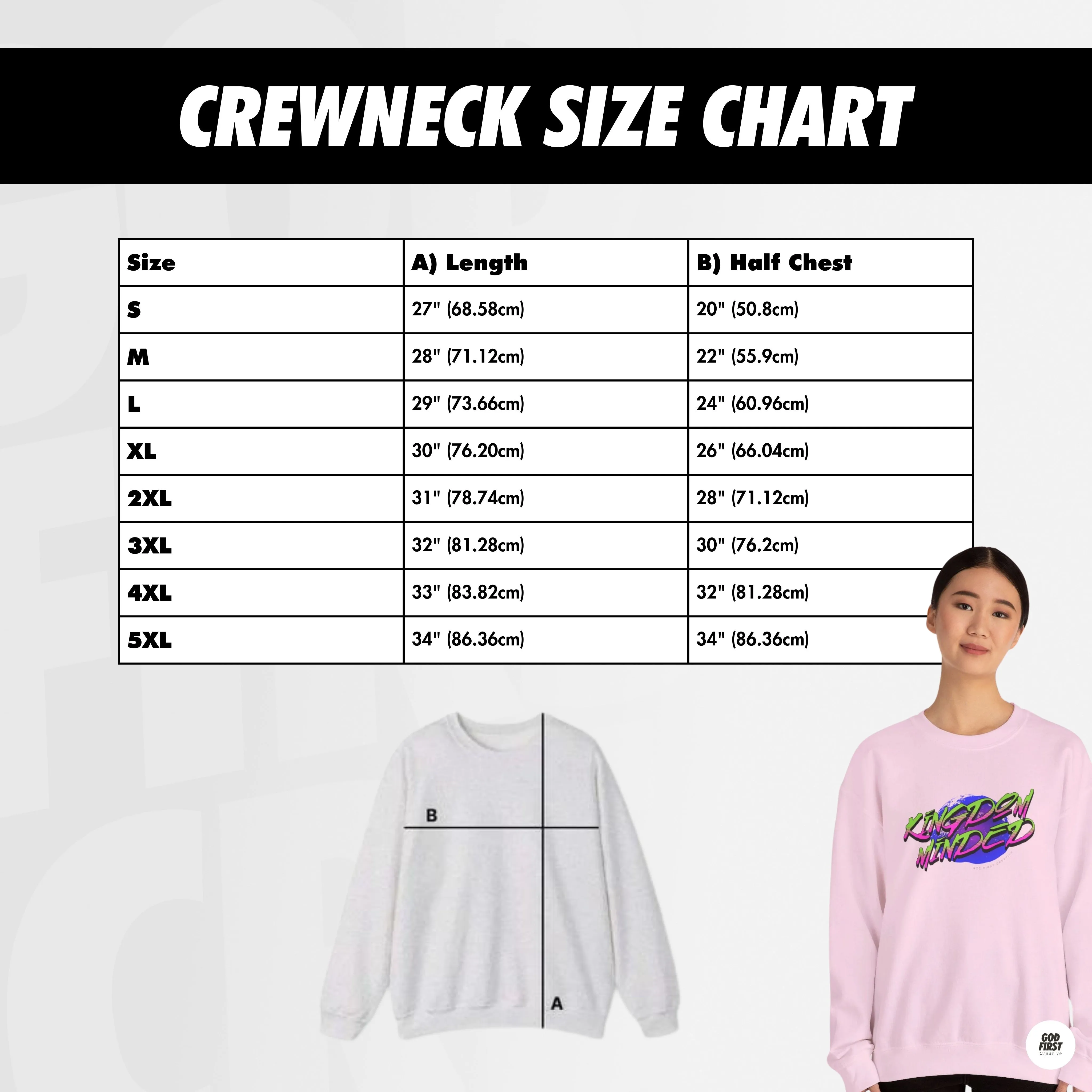 God First Creative - Unisex Crewneck Sweatshirt
