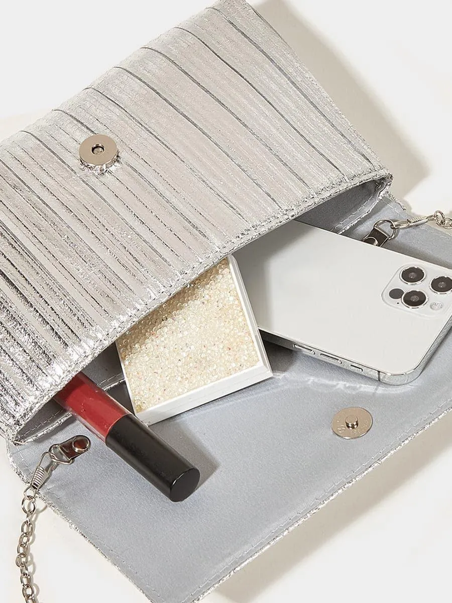 Gold Sparkle Clutch Bag MNBF082