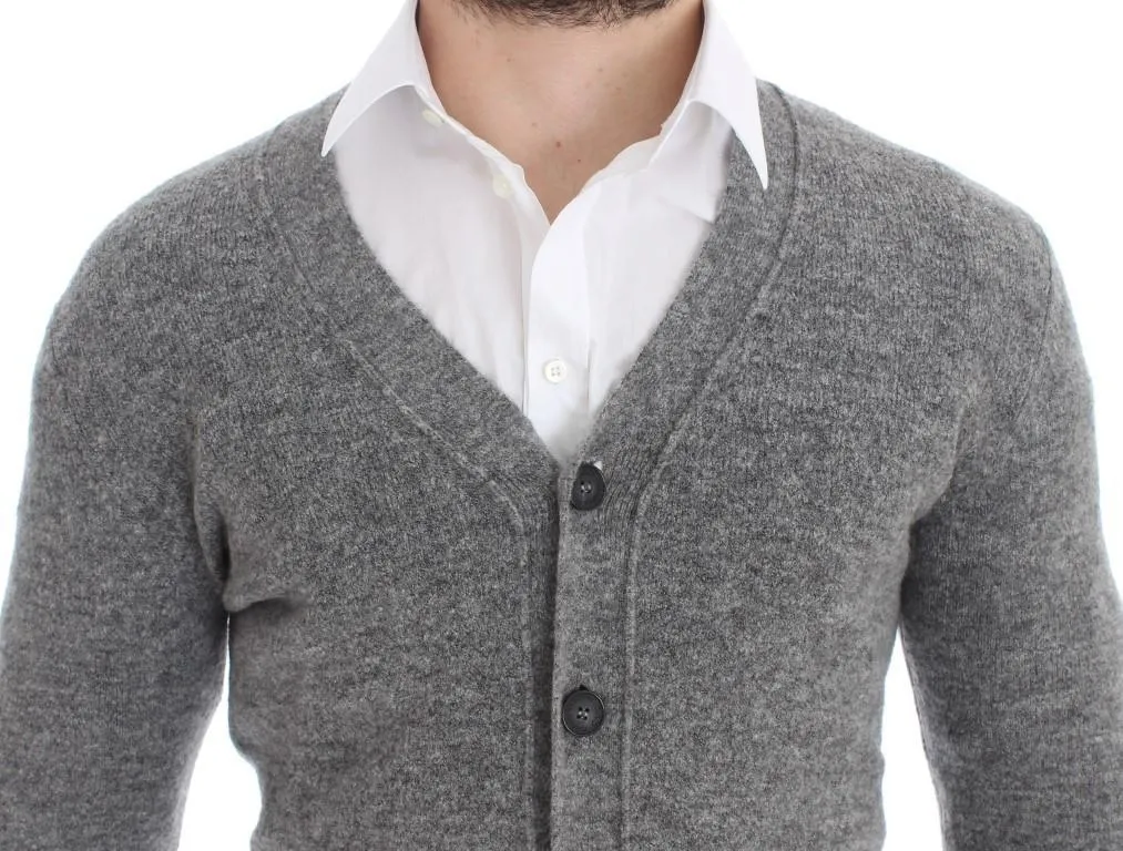 Gray Button Down Cardigan