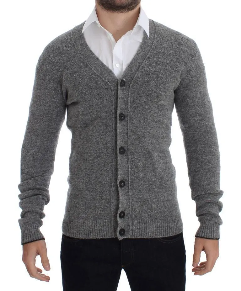 Gray Button Down Cardigan