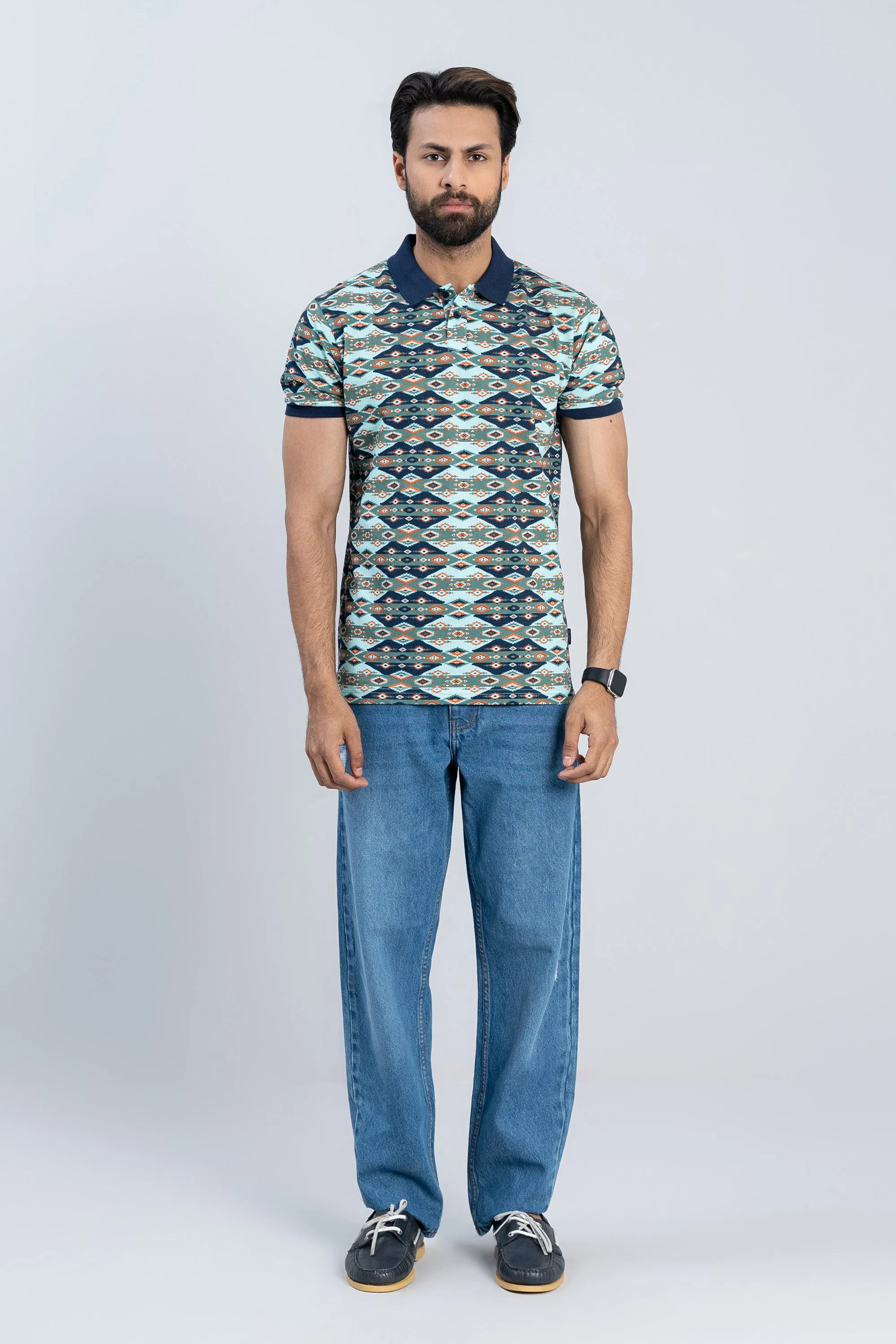 Green Cotton Viscouse T-Shirt