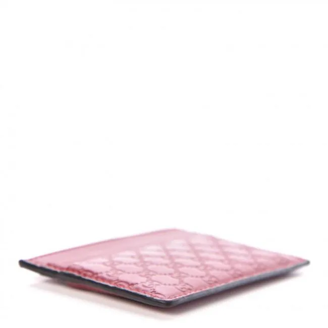 Gucci GG Microguccissima Cardholder Card Case in Red