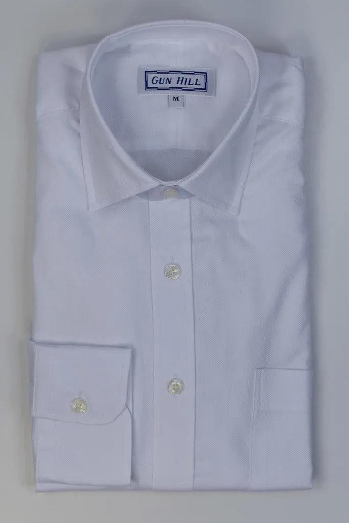 Gun Hill Mens Classic Oak plain white shirt