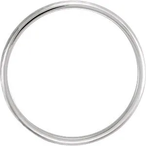 Half Round Hammer Finish Band 51529 - 2 mm - 6 mm
