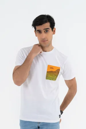 Half Sleeves White Tee