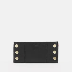 Hammitt 110 North Black Brushed Gold Leather Bifold Wallet Hammitt 110 North Black Brushed Gold Leather Bifold Wallet