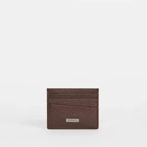 Hammitt Cambria Bourbon/Gunmetal Leather Card Case