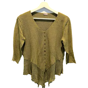 Handmade AuroKnits Button Down Knit Sweater - Sanja