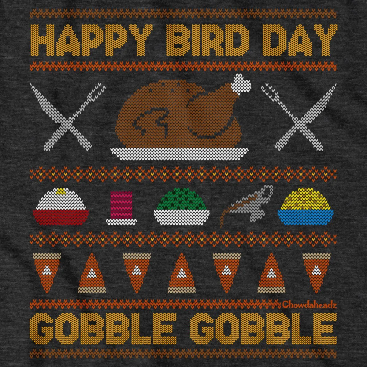 Happy Bird Day Ugly Thanksgiving Sweater T-Shirt