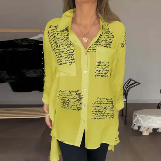 Helena - Elegant, comfortable button-down blouse