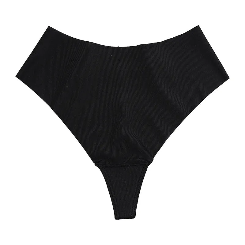 High-Waisted Shaping Girdle Waistless Thong Panties