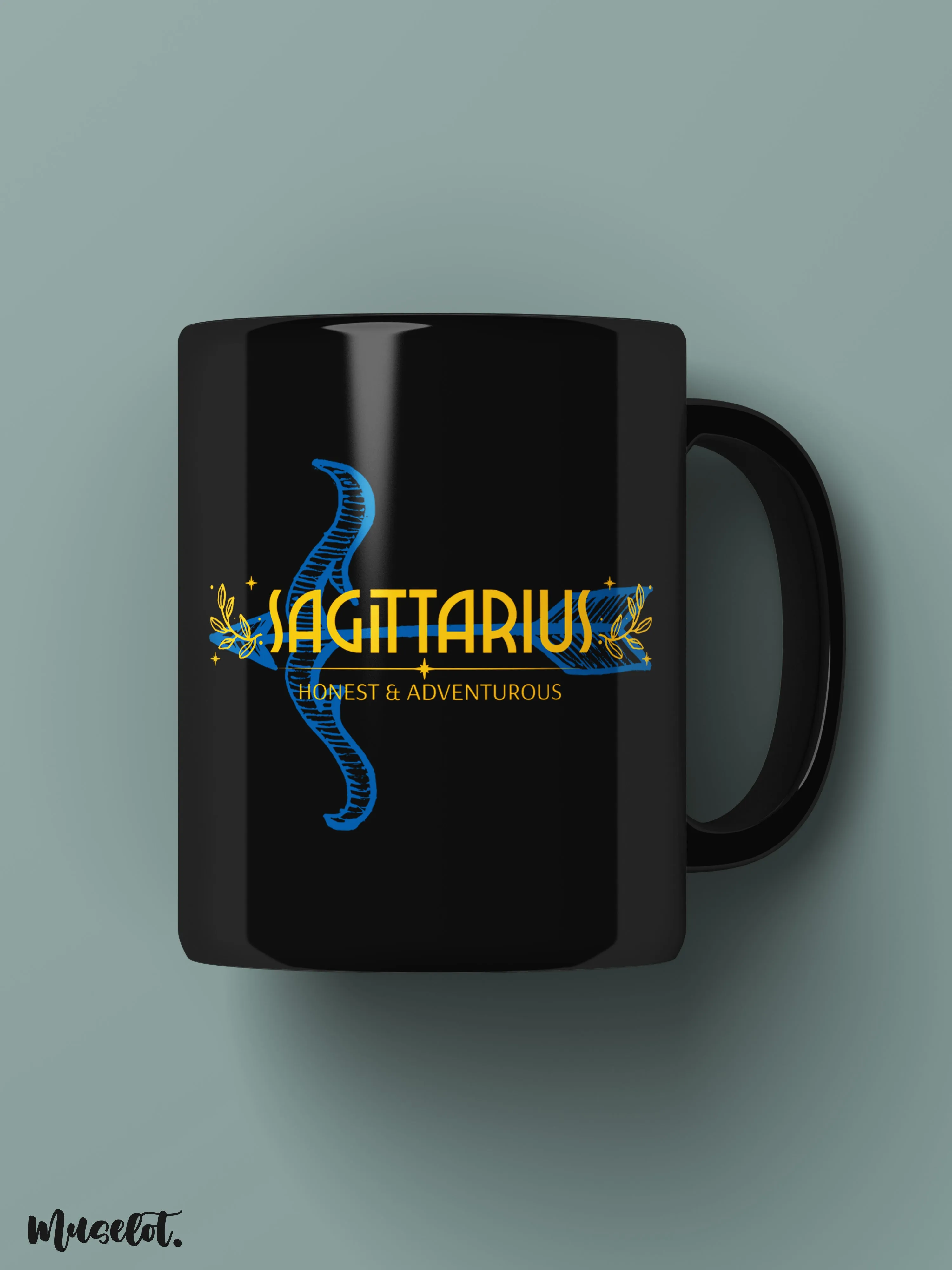 Honest & adventurous Sagittarius printed mugs