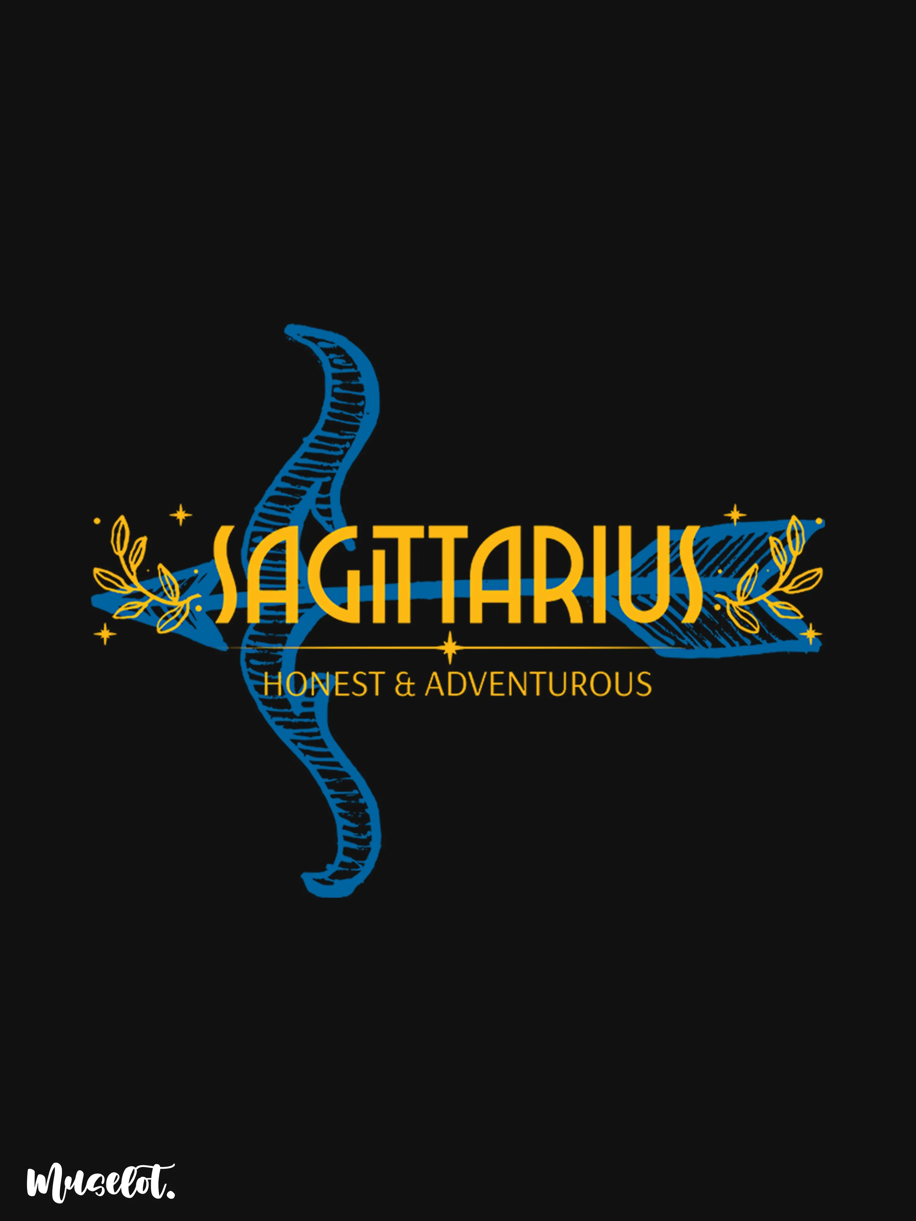 Honest & adventurous Sagittarius printed mugs