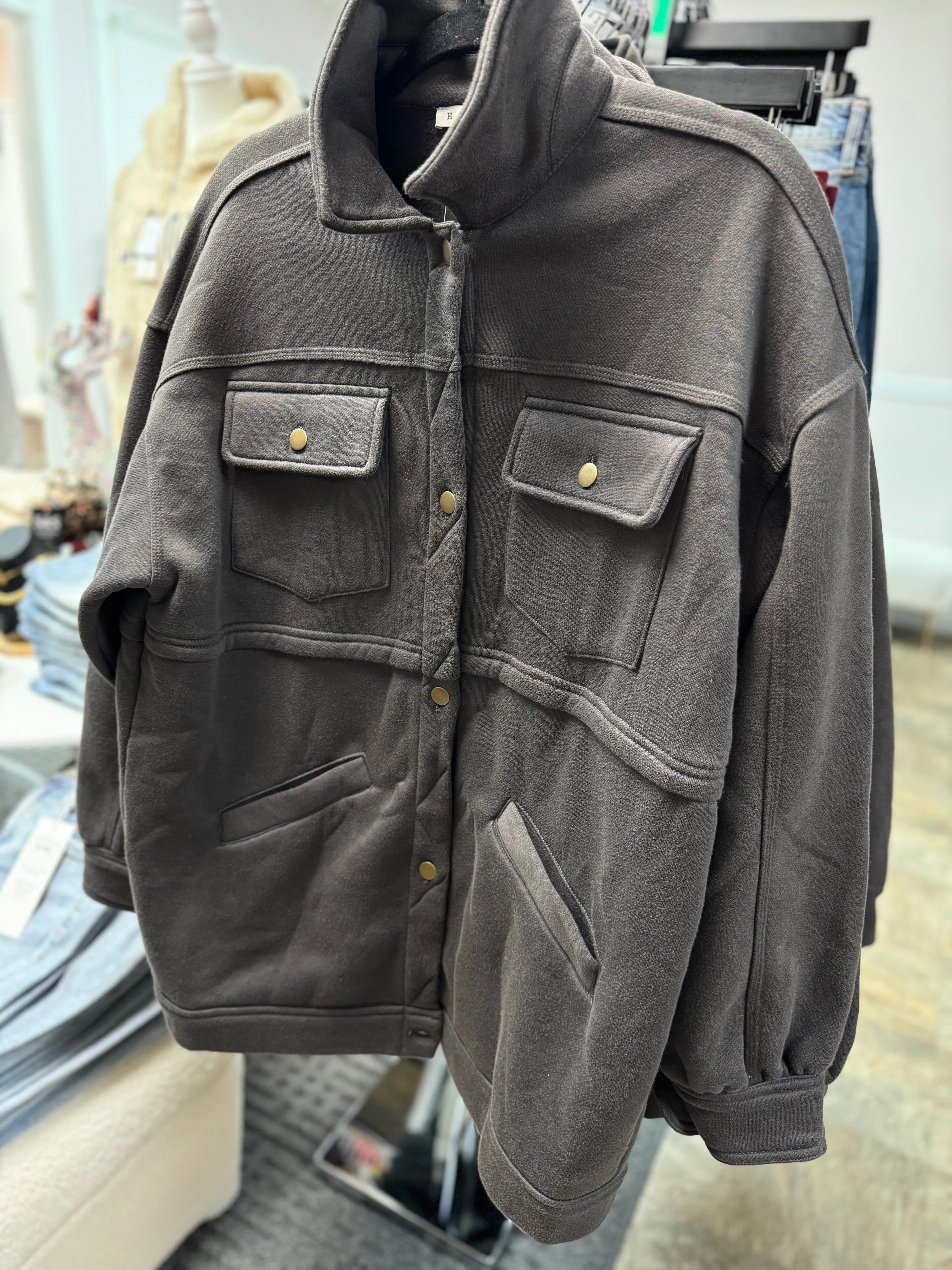 HYFVE Double Layer Button Down Jacket