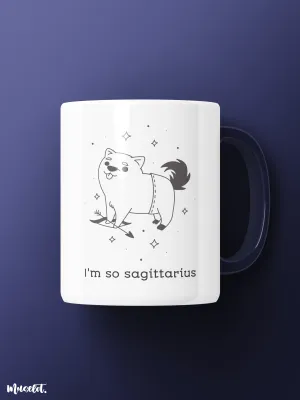 I am so saggitarius printed mugs