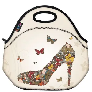 ICOLOR High-Heel Girls Insulated Neoprene Lunch Bag Tote Handbag lunchbox Food Container Gourmet Tote Cooler warm Pouch For School work Office