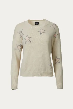 INTARSIA-KNIT COTTON SWEATER
