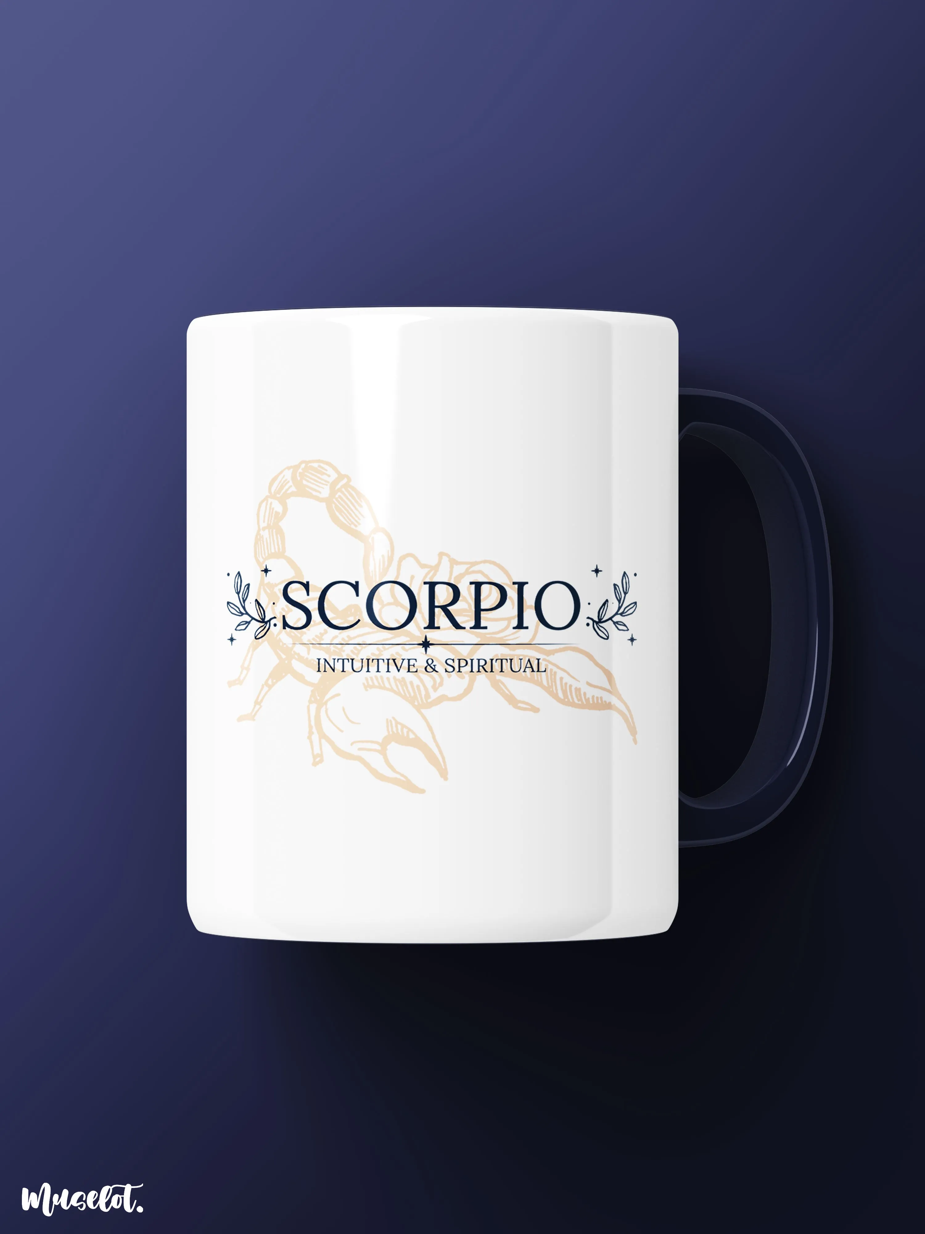 Intuitive and spiritual scorpio printed mugs