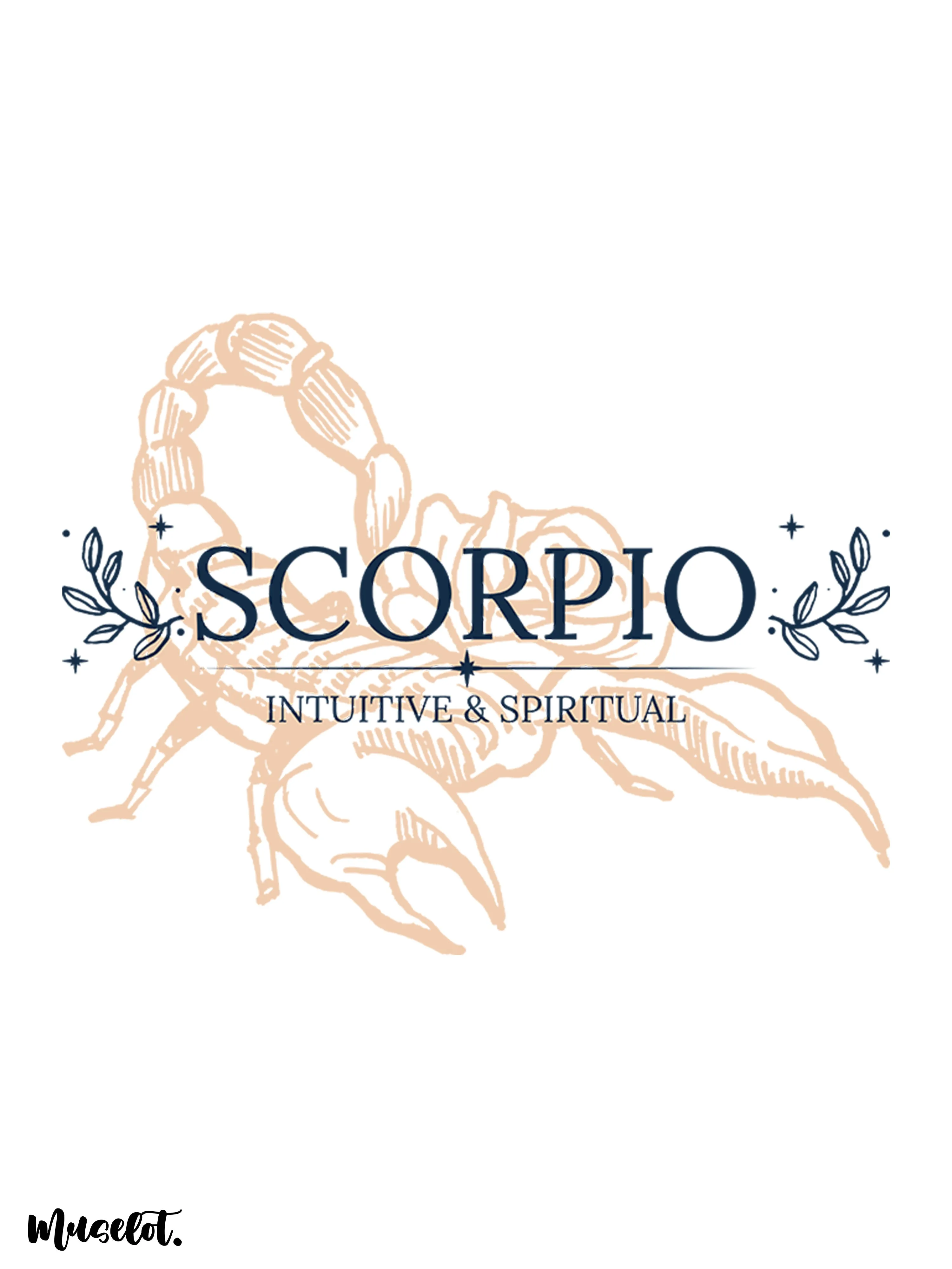 Intuitive and spiritual scorpio printed mugs
