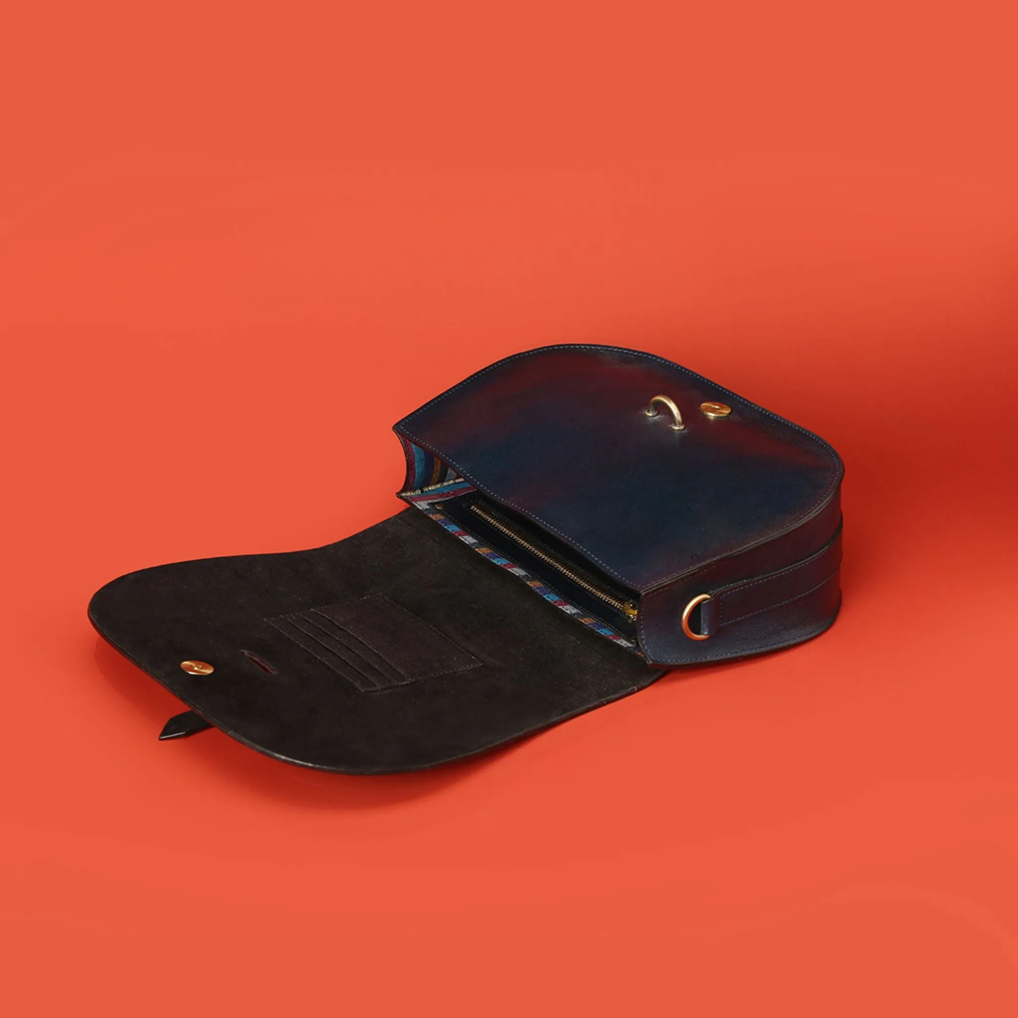 “Jahan” SADDLE SLING – Blue