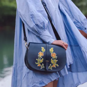“Jahan” SADDLE SLING – Blue