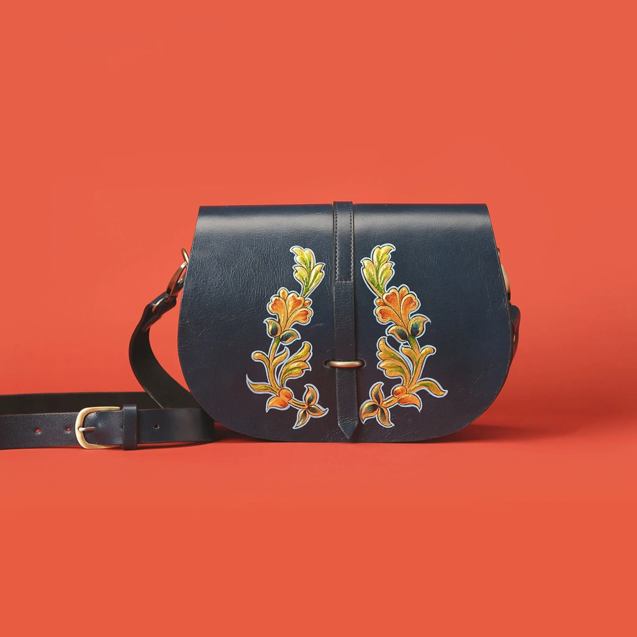 “Jahan” SADDLE SLING – Blue