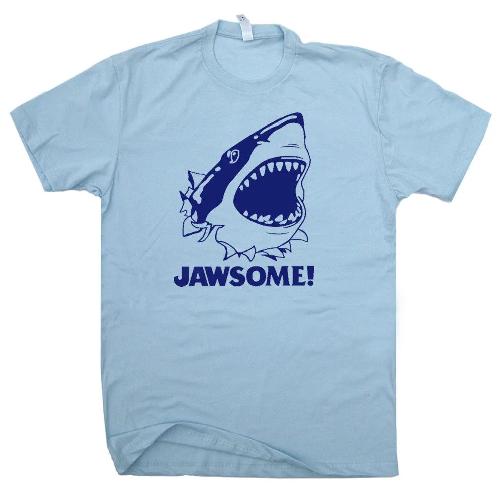 Jawsome T Shirt Jaws Shark T Shirt Funny Tee Shirt Saying Cool Movie Shirt