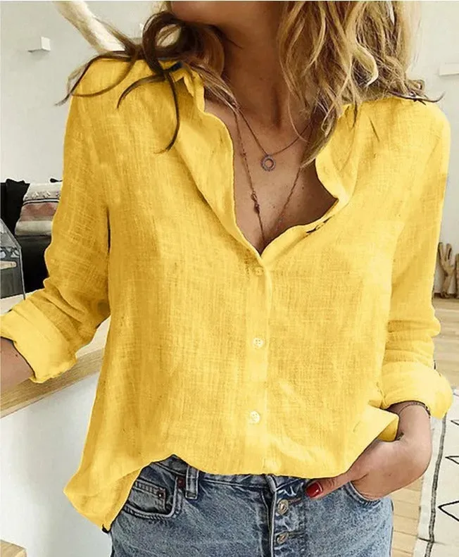 JENNIFER | Stylish and Casual Button-Down Blouse