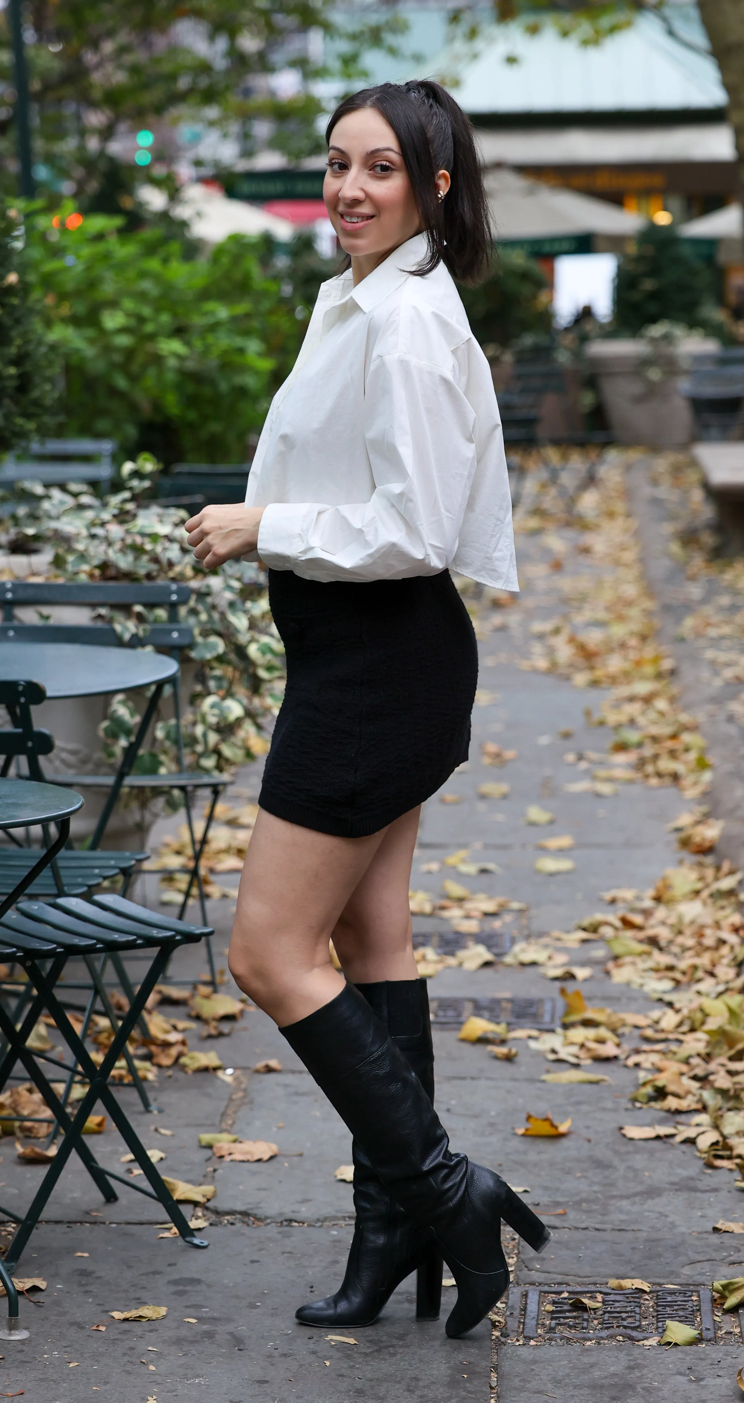 Jenny Cropped Button Down Shirt