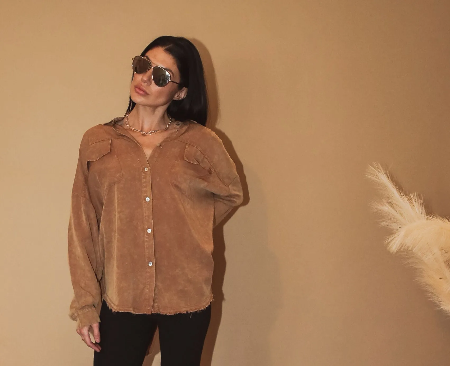 Jessa Vintage Button Down Shirt