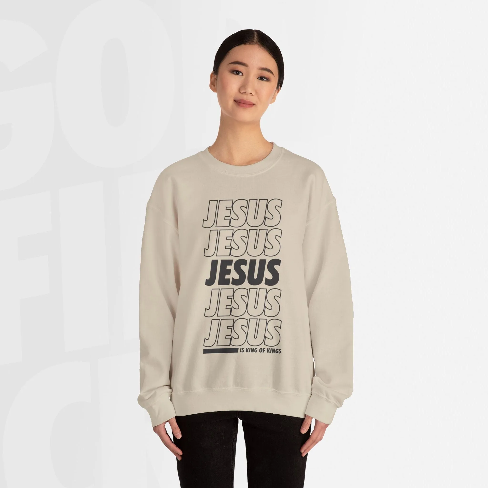 Jesus Is King Of Kings - Unisex Crewneck Sweatshirt