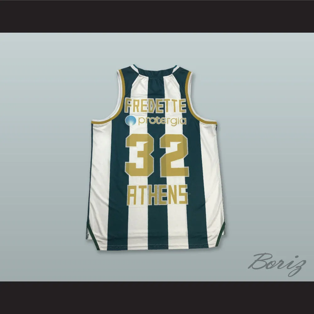Jimmer Fredette 32 Panathinaikos BC Striped Basketball Jersey