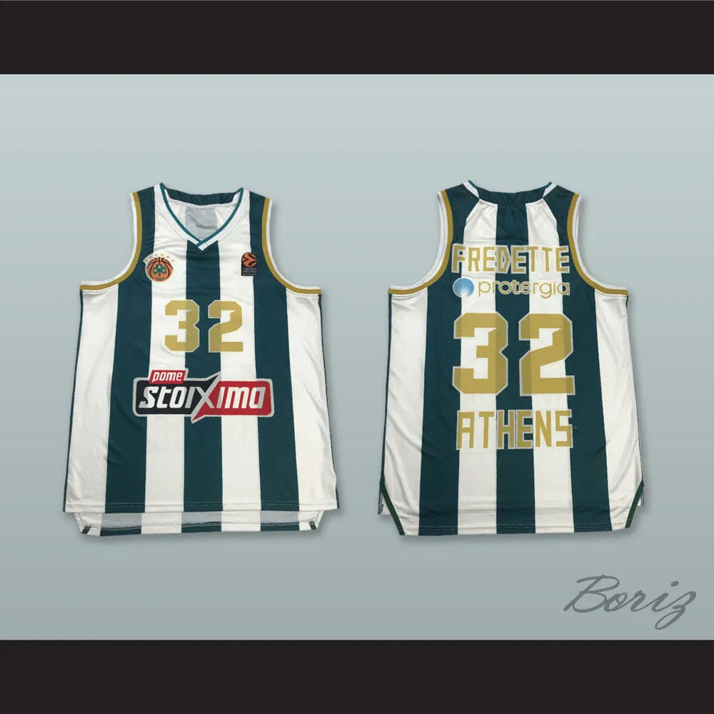 Jimmer Fredette 32 Panathinaikos BC Striped Basketball Jersey