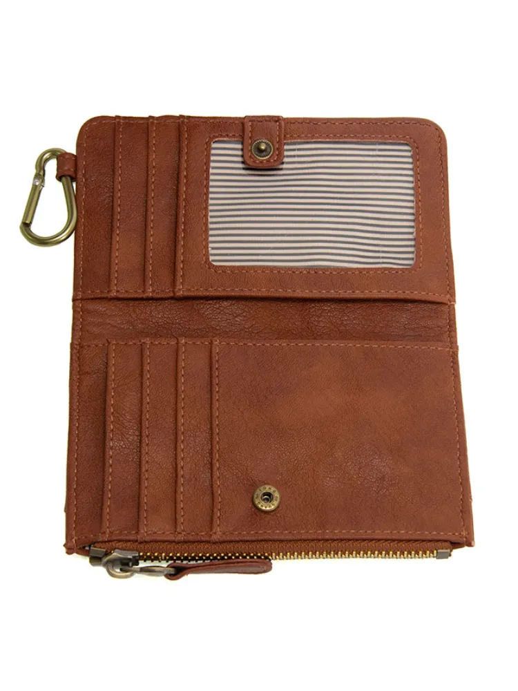 Joy Susan Bobbie Bifold Wallet - Saddle
