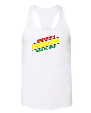 Juneteenth freedom tank top dash design