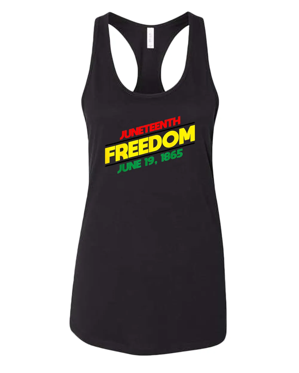 Juneteenth freedom tank top dash design