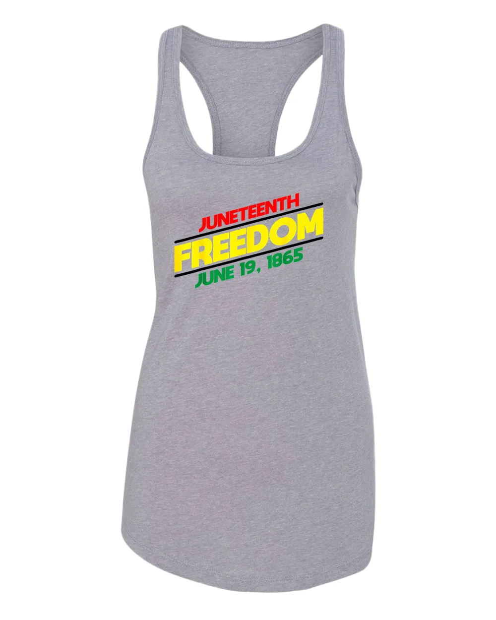 Juneteenth freedom tank top dash design