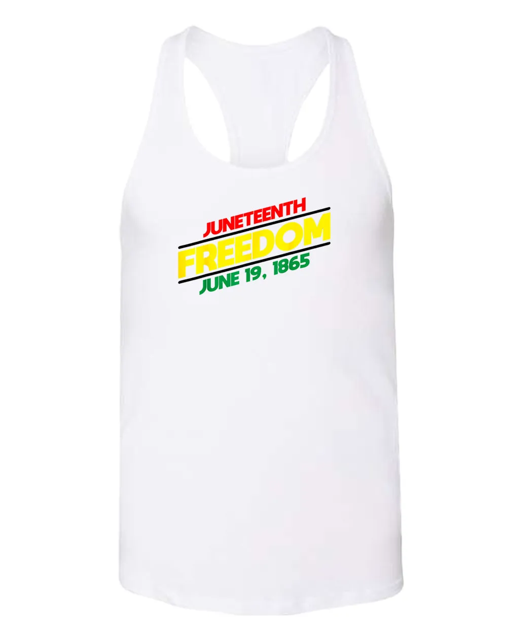 Juneteenth freedom tank top dash design