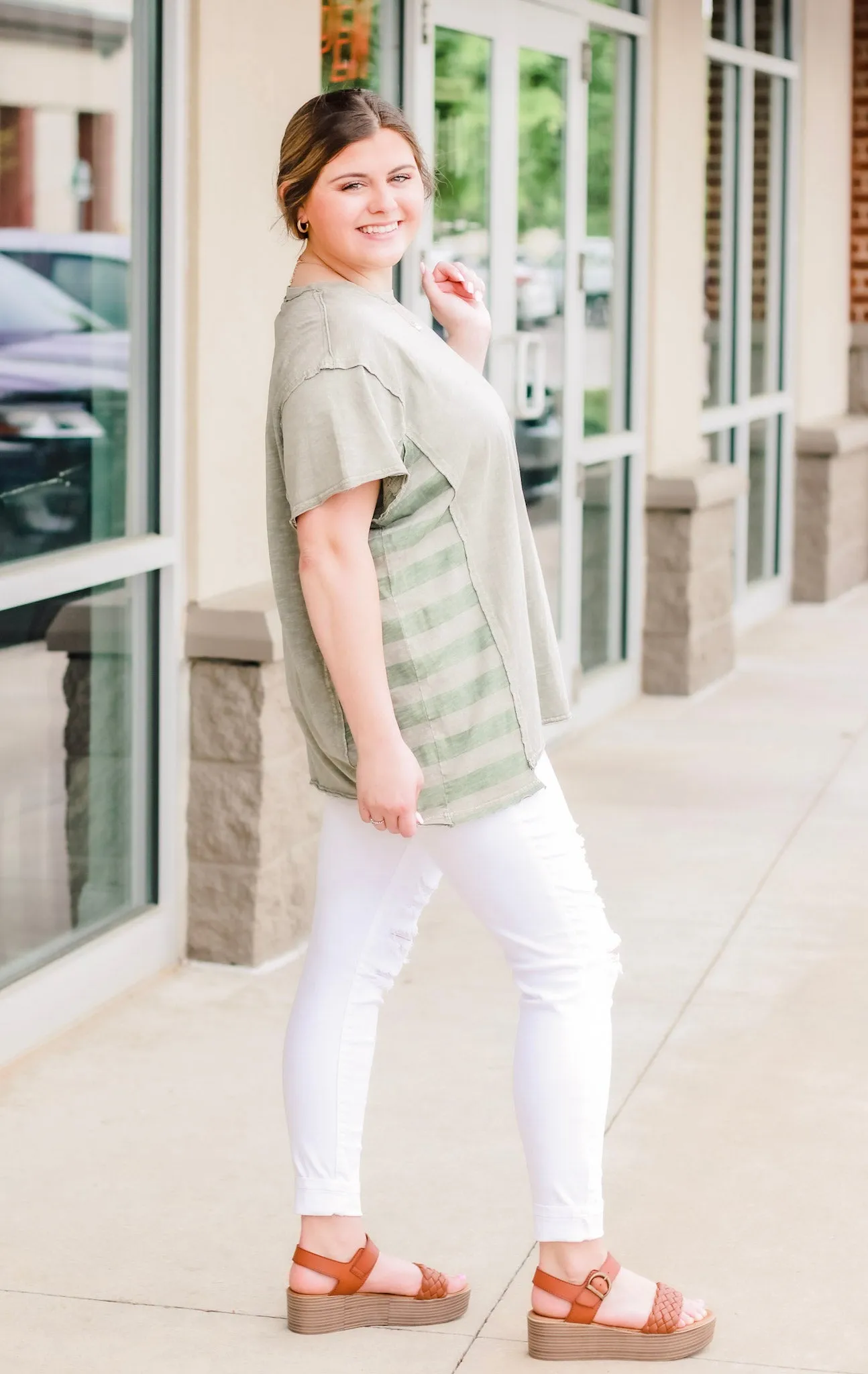 Just Striping Around in Olive