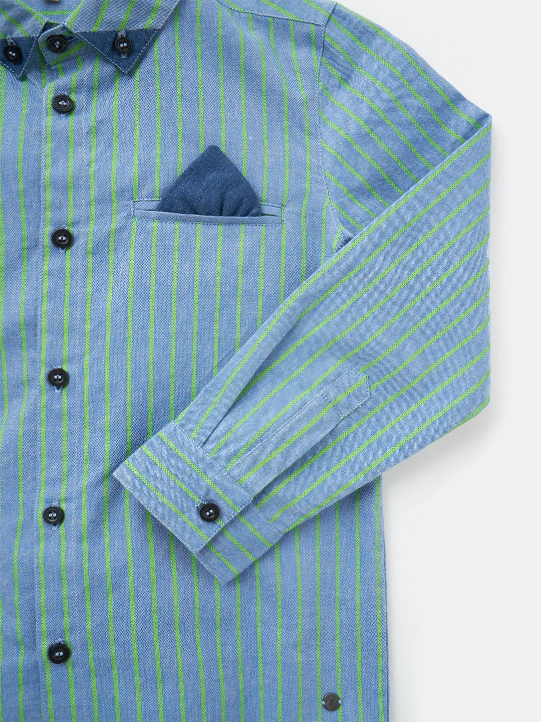 Kai Lime Stripe Shirt