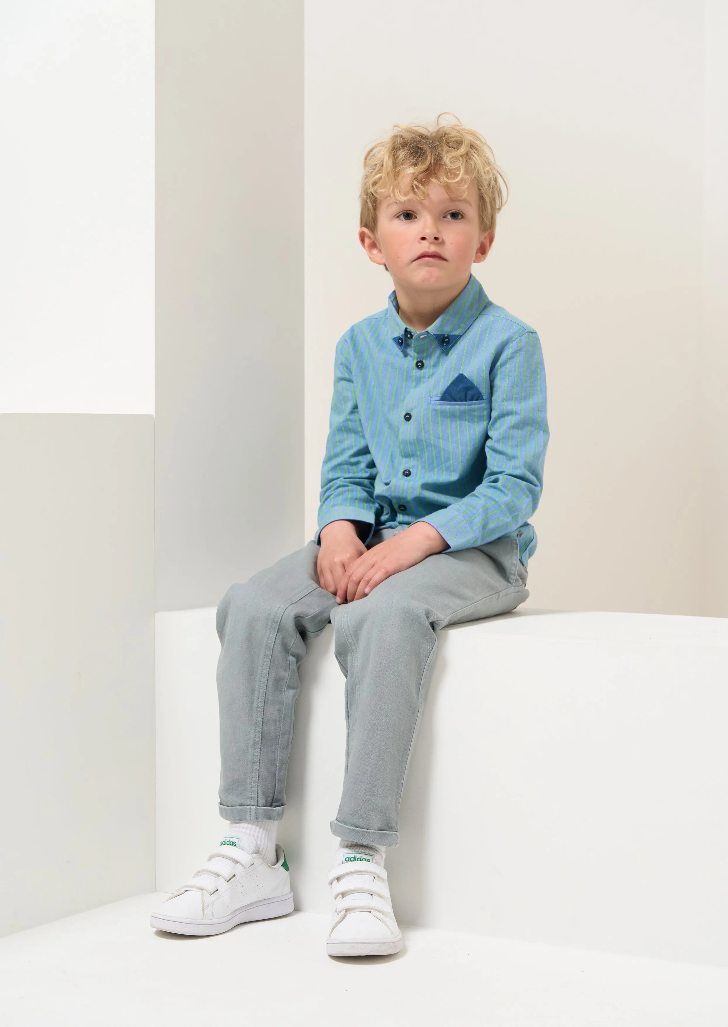 Kai Lime Stripe Shirt
