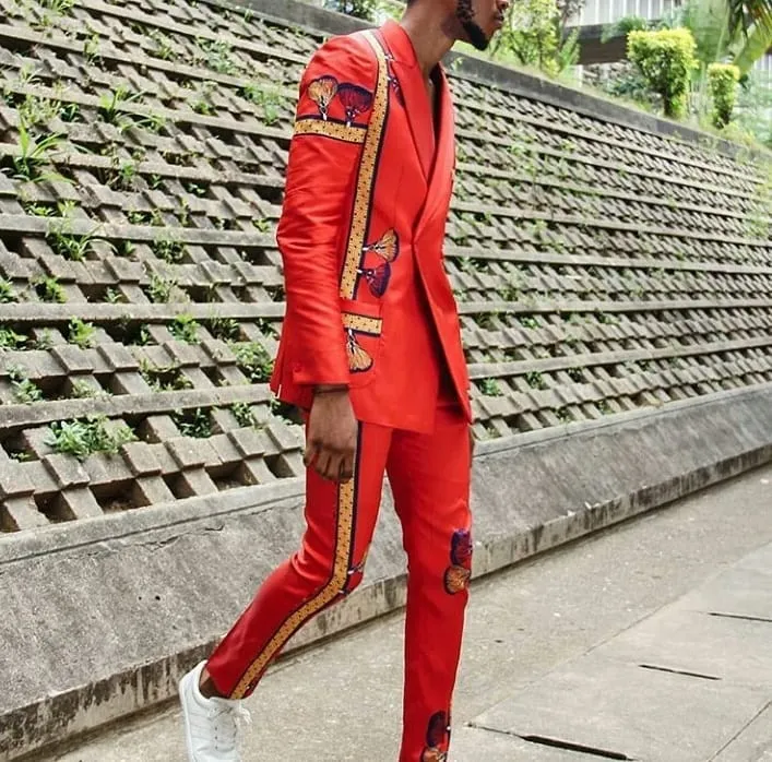 Kamsi TCharles Alli 2piece double Breasted Suit.