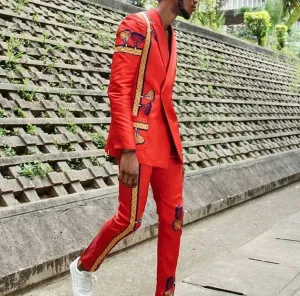 Kamsi TCharles Alli 2piece double Breasted Suit.